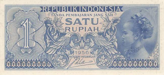 Indonesien 1 Rupiah 1956 p74